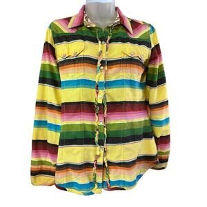 Tasha Polizzi Long Sleeve Women’s Button Up Shirt Size M